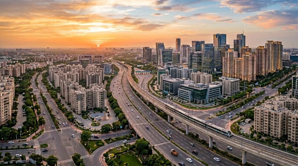 Gurgaon_aerial_photograph