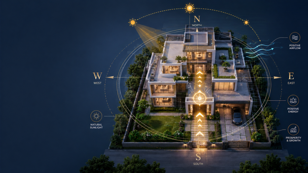 right facing house as per Vastu