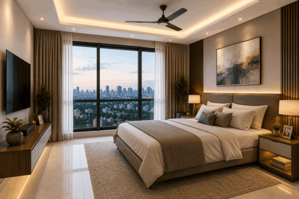 Modern luxury bedroom