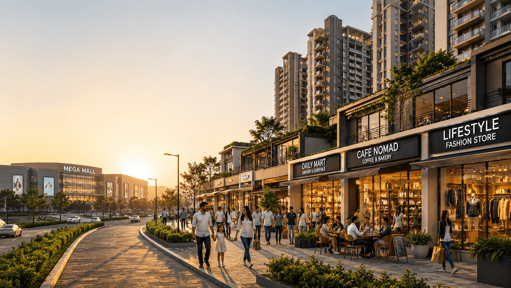 retail space near residential projects