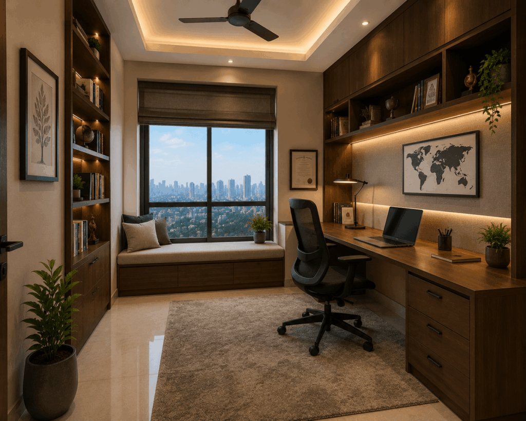 Cozy modern home office