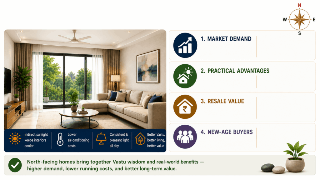 North-facing home benefits
