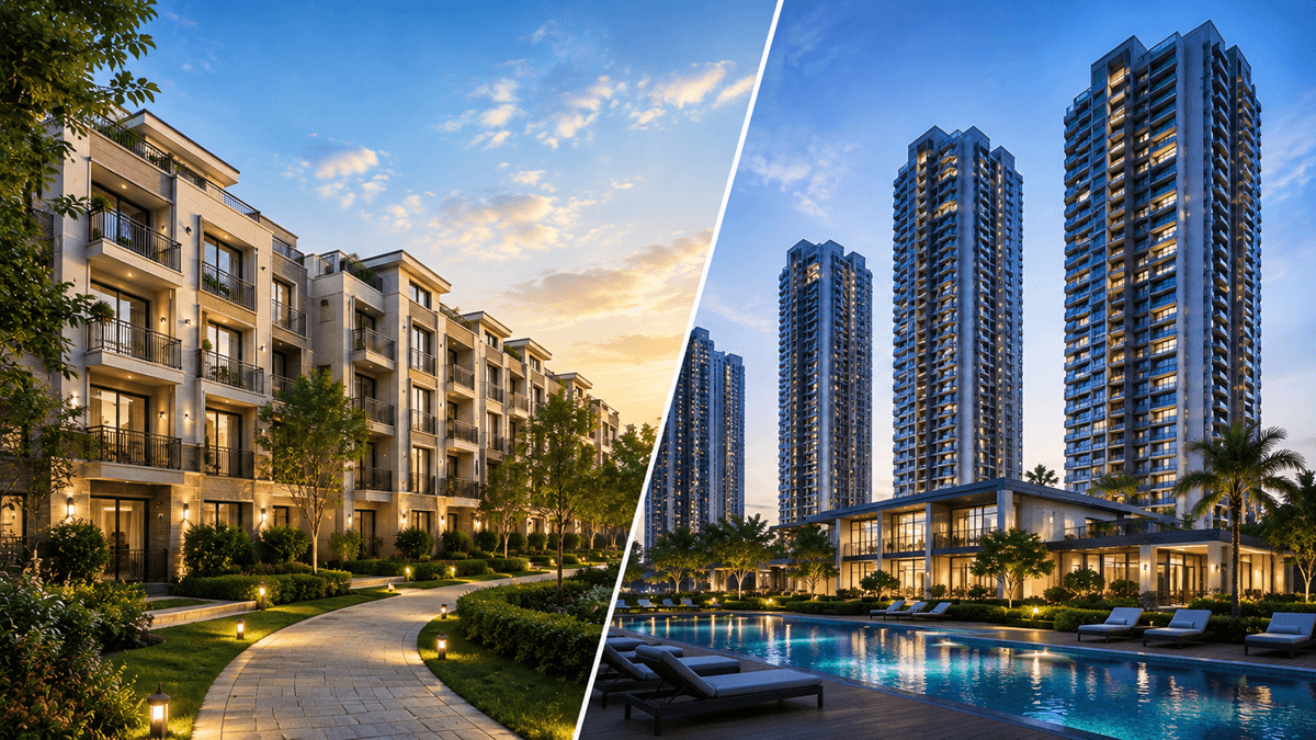 Low-Rise vs High-Rise Apartments in Gurgaon