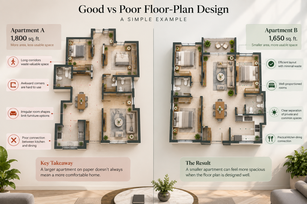 Good vs Poor Floor-Plan Design